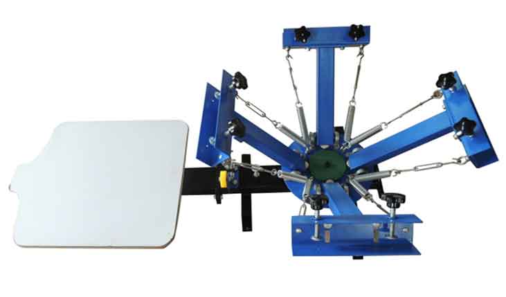 M&K401-S 4 color 1 Station Screen Printer