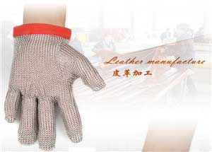 3201-Three Finger Wrist Ring Mesh Glove With Hook Strap