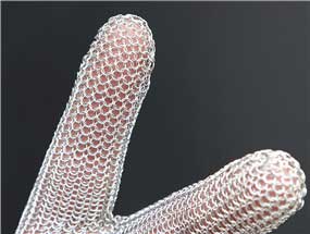 3201-Three Finger Wrist Ring Mesh Glove With Hook Strap