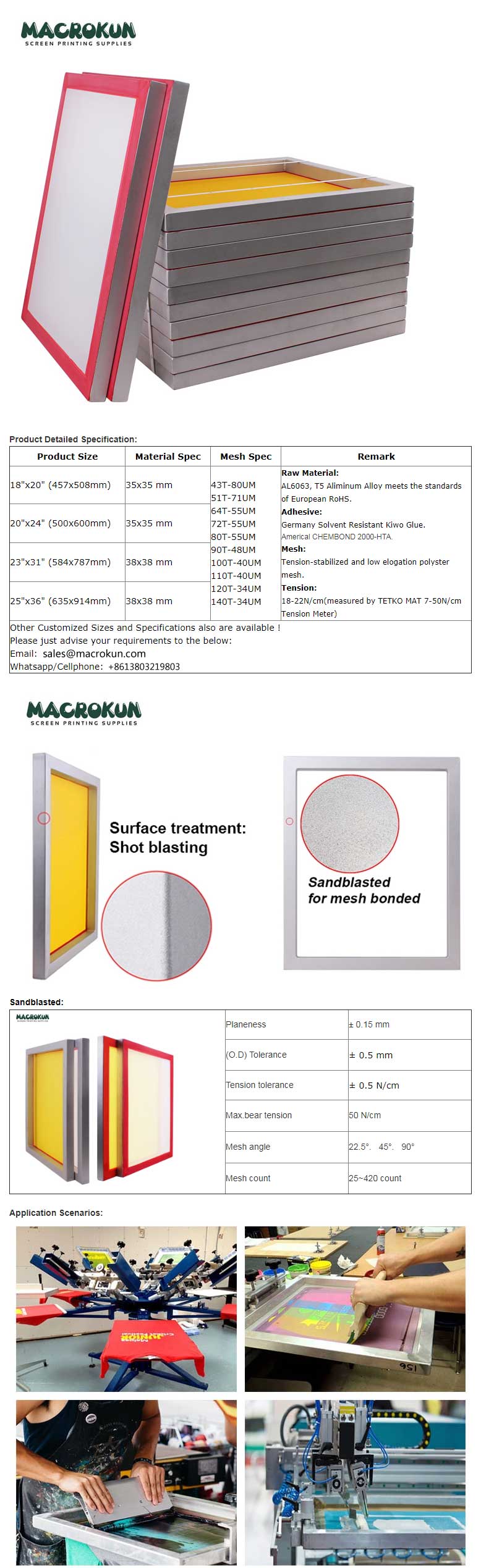 Aluminum screen printing frame-Aluminum frame