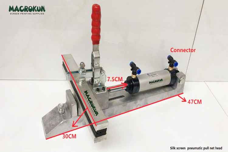 Screen printing pneumatic pull net head