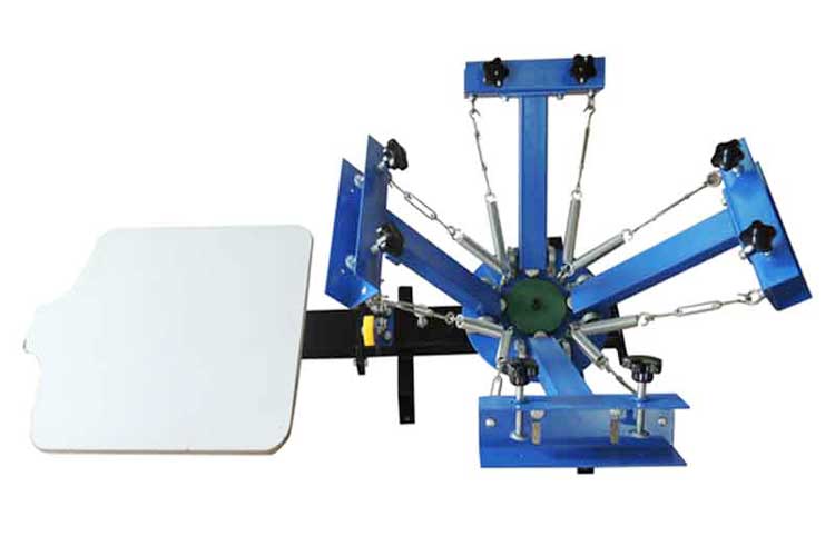 M&K401-S 4 color 1 Station Screen Printer