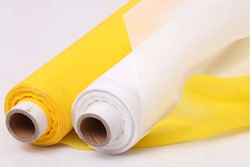 White / Yellow Width 165CM Screen Printing Meshes Thread Diameter 27-250UM