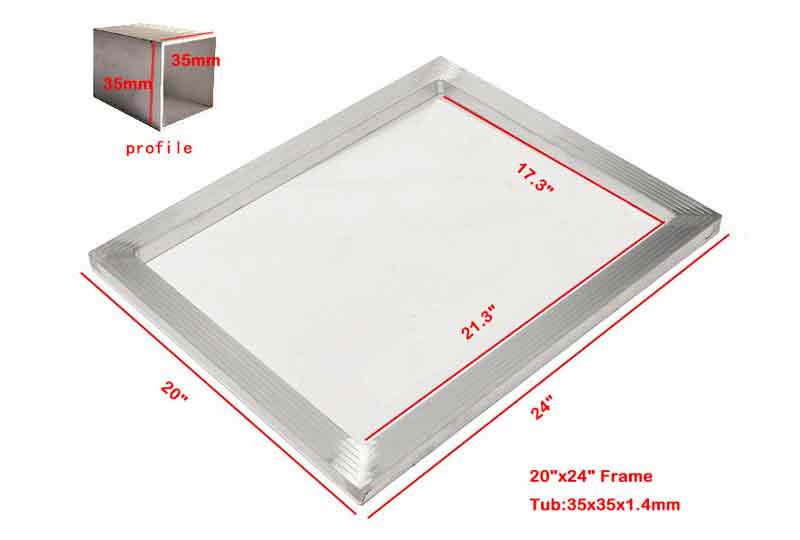 silk screen printing materials-AL 20＂ x 24＂ Aluminum Screen printing screen/frame