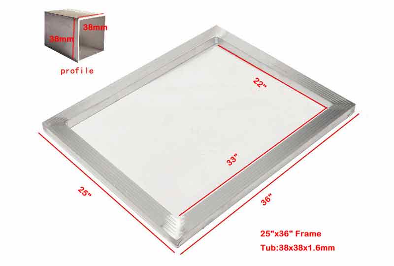 silk screen printing materials-AL 25＂x 36＂ Aluminum Screen printing screen/frame