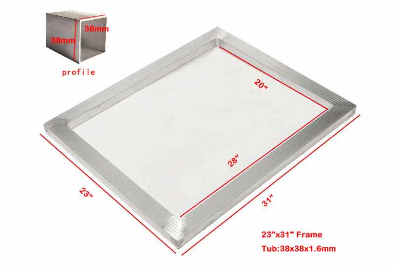 silk screen printing materials-AL 23＂x 31＂ Aluminum Screen printing screen/frame