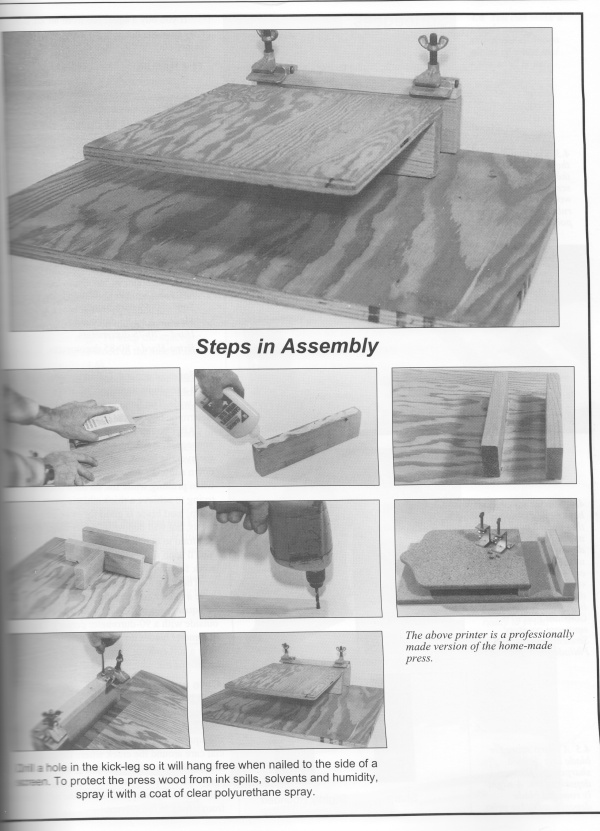 How to build a one-color screenprinting press