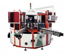 Automatic three-color round screen printing machine
