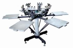 High-precision 6-color T-shirt screen printing machine