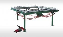 Manual silk screen mesh stretching machine