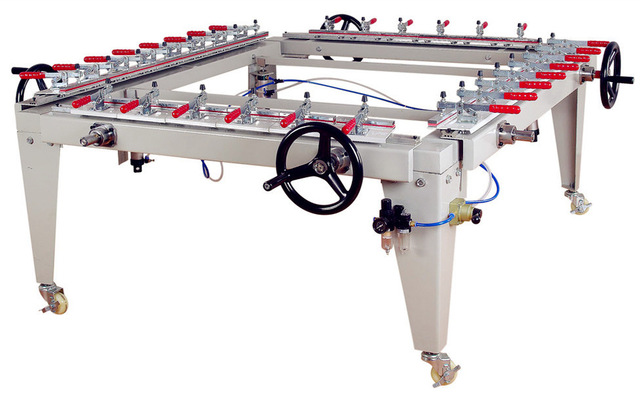 Manual silk screen mesh stretching machine