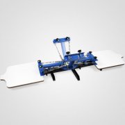 4 color 2 station screen printing press