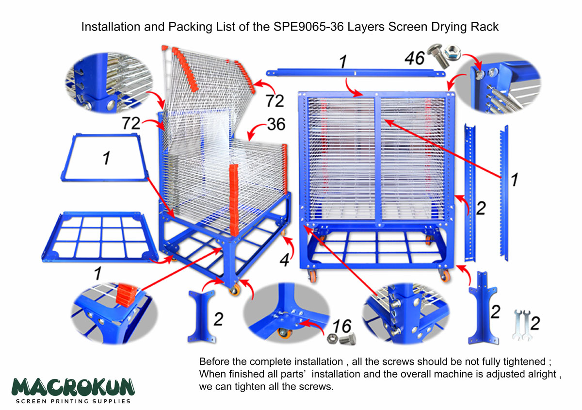 Layers Screen Drying Rack