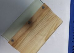 Pine wood Handle Screen Printing Squeegee with 70 Durometer Clear Blade