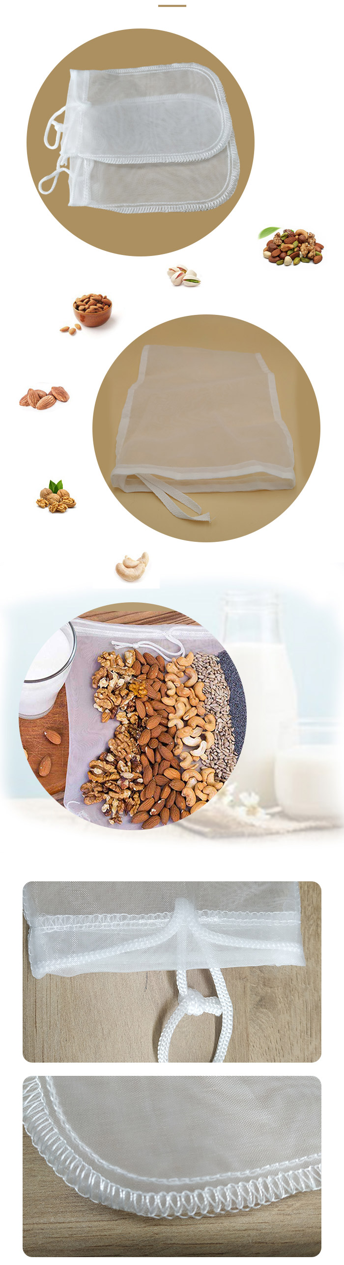Nut Milk Filter Bag