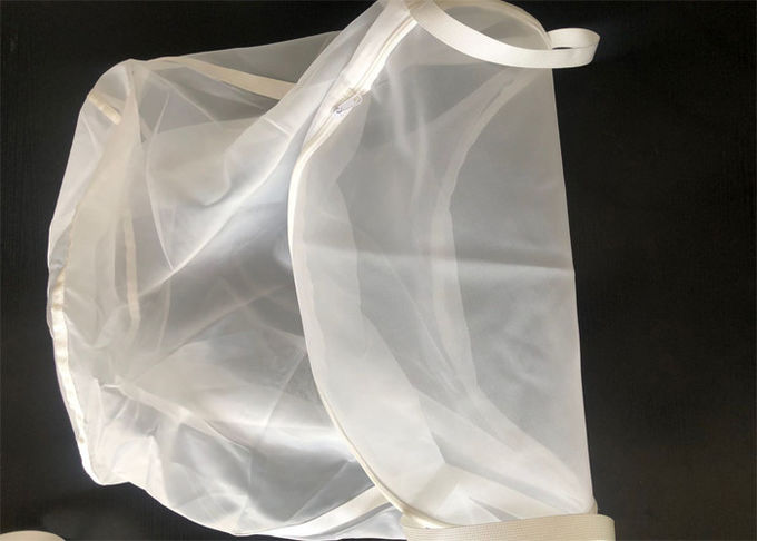 Eco Friendly Large Size White Nylon Filter Bag 10 50 100 Micron Rated For Washing