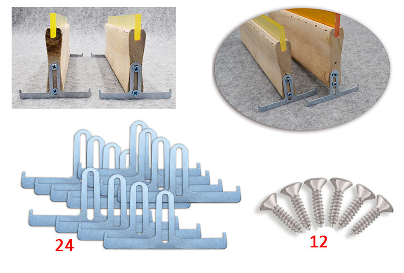 MK-GBC Simple Wooden Handle Squeegee Rack