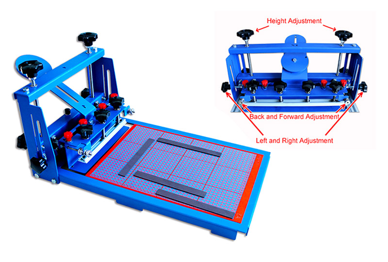 MK-3XWT280 precision micro adjust Screen Printing Machine