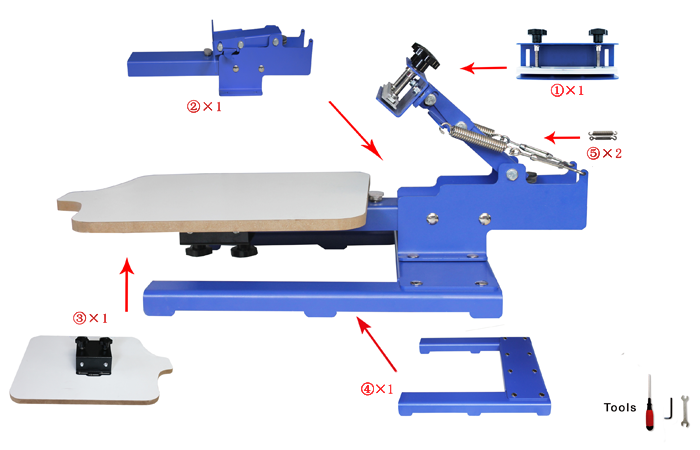 MK-T11D-one-color-screen-printing-machine