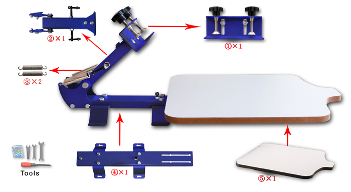 MK-T11E One Color Screen Printing Machine