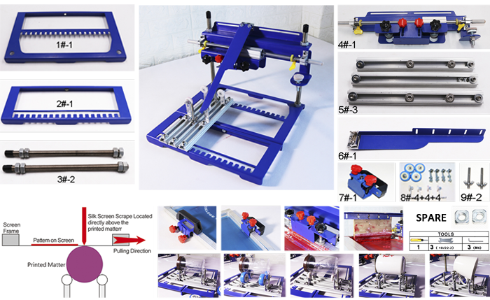 MK-QMH170 Atype curved screen printing machine