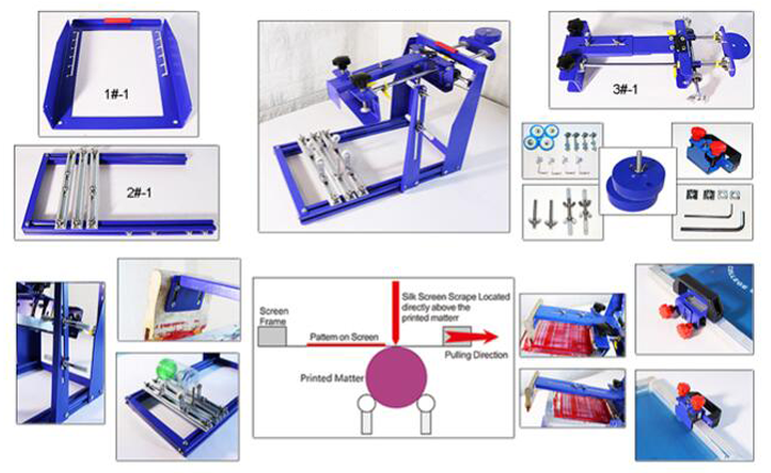 MK-QMH170 B type curved screen printing machine