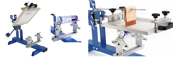 MK201-M simple manual cylindrical round silk screen printer