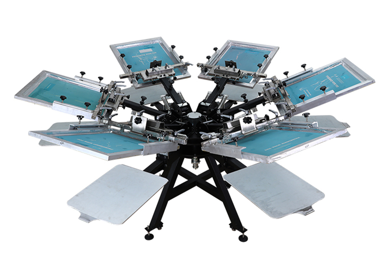 MK606-HD hevy duty micro-registration screen printing machine with side clamps
