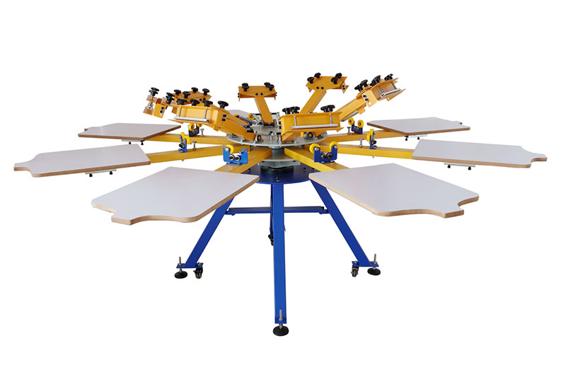 MK808-ESU 8 color 8 stations screen printing machine