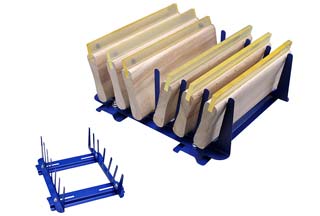 Table type 6 layers squeegee rack