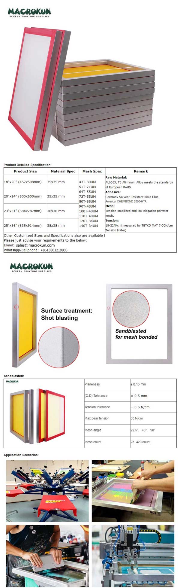 Aluminum screen printing frame-Aluminum frame