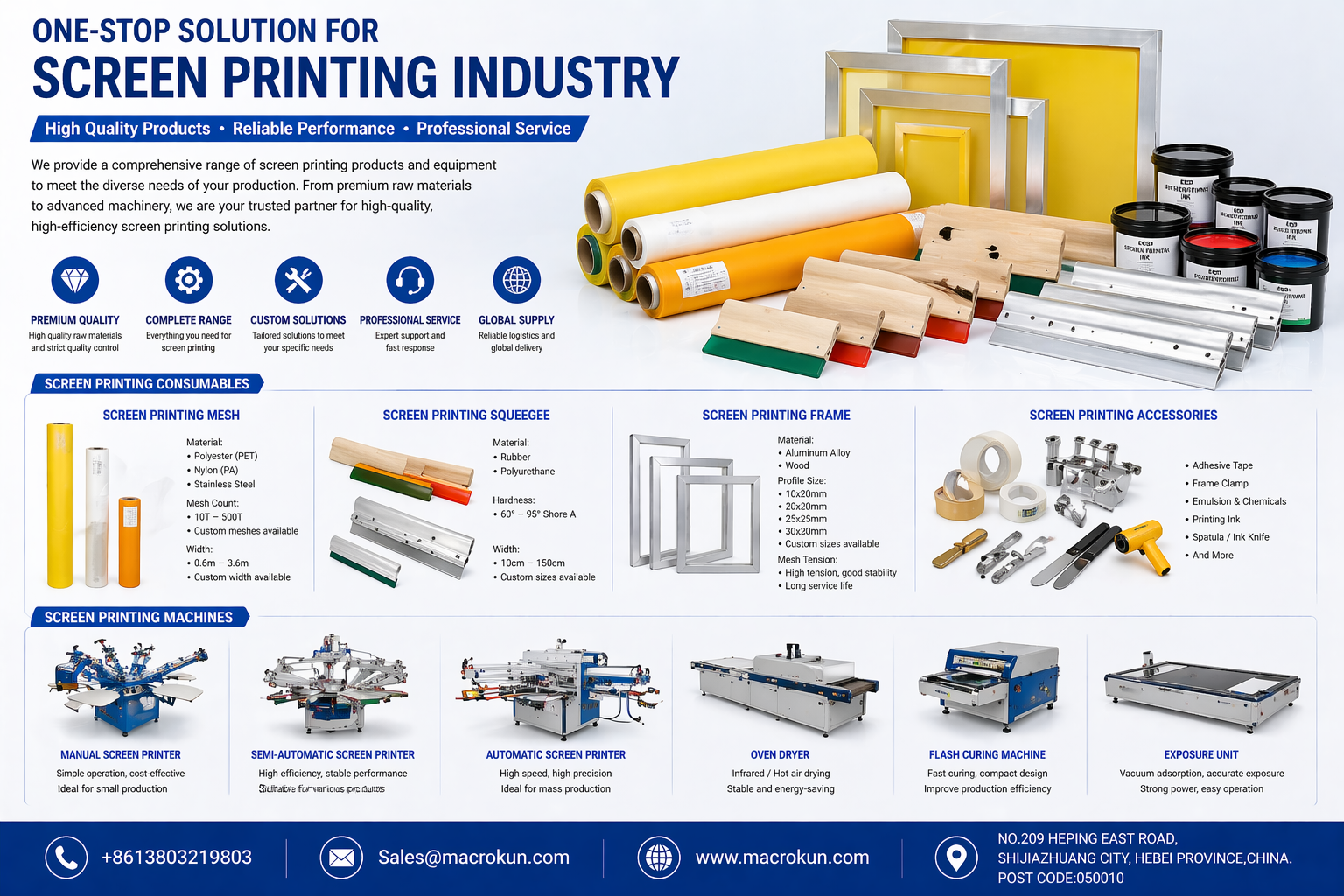 Screen Printing Materials